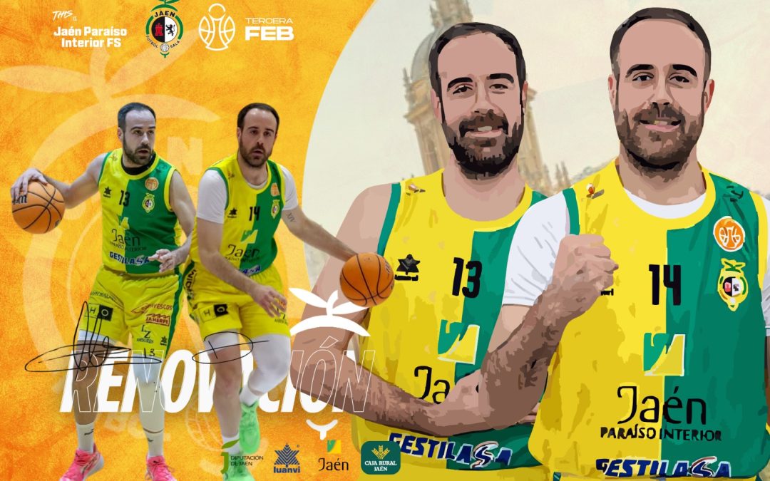 Sergio y David Melero renuevan con Jaén Paraíso Interior FS Baloncesto